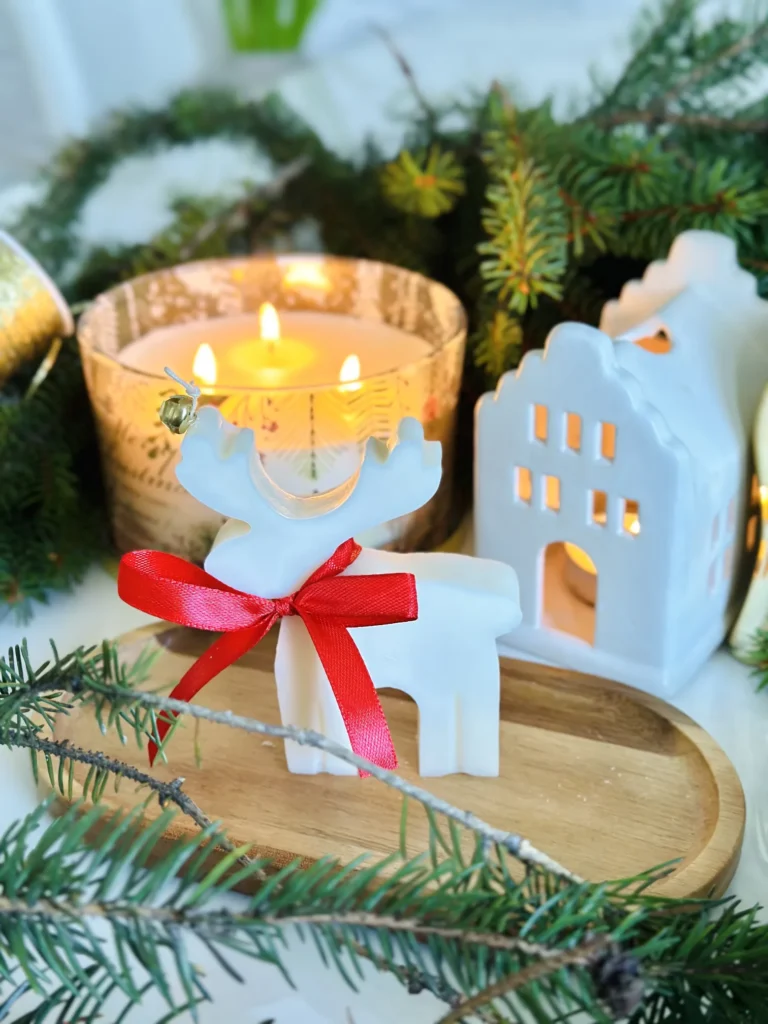 Świeca sojowa renifer L - świąteczne podziękowania dla klientów/pracowników