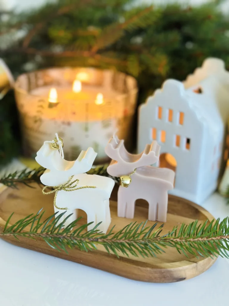 Świeca sojowa świąteczna – renifer rozmiar S
