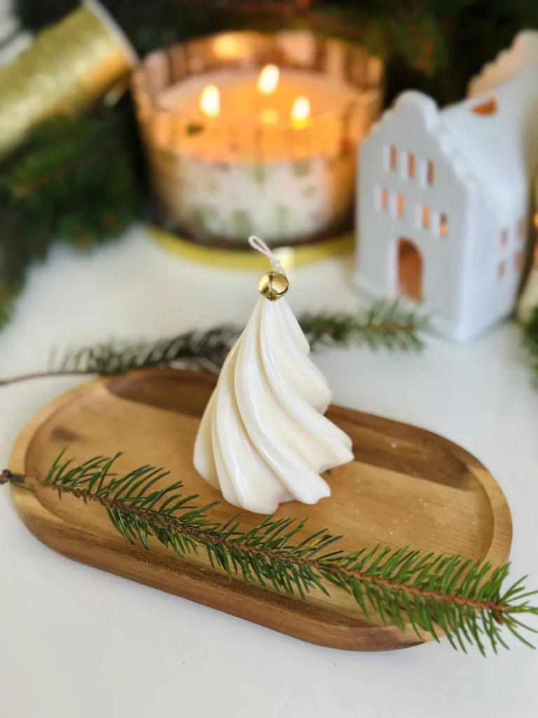 Świeca sojowa świąteczna – choinka spirala rozmiar S