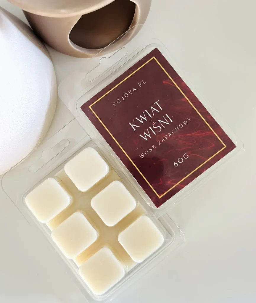 Sojowy wosk zapachowy do kominka - kwiat wiśni