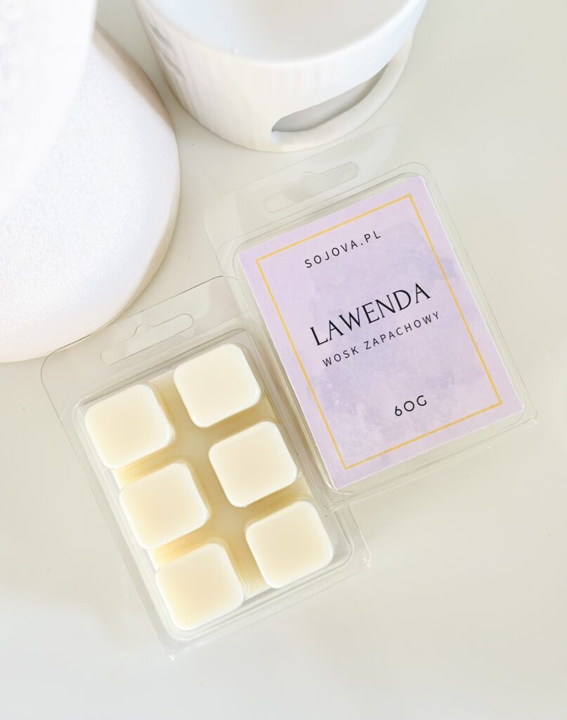 Sojowy wosk zapachowy do kominka - lawenda