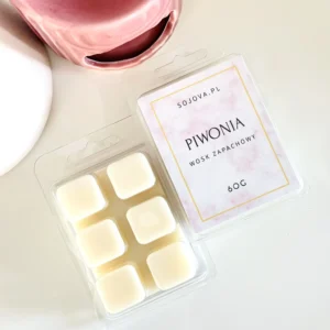 Sojowy wosk zapachowy do kominka - piwonia