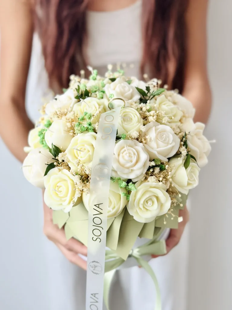 Flowerbox pistacjowy rozmiar M