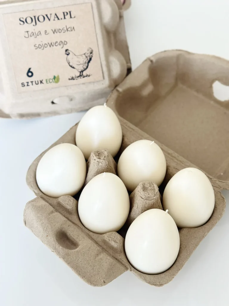 Zestaw jajek – świece sojowe w wytłaczance