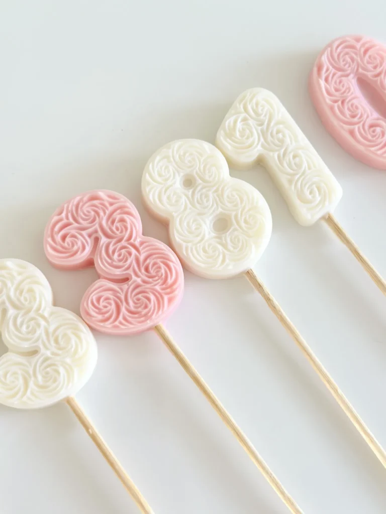 Liczby z wosku – dekoracyjne cyferki do prezentów i flowerboxów