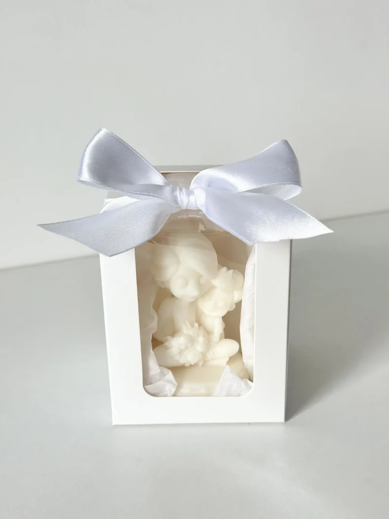 Świeca sojowa mama z synem, w pudełku, prezent dla mamy