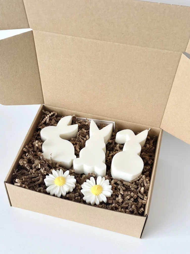 Zestaw wiosenny 3 zajączki i 2 stokrotki