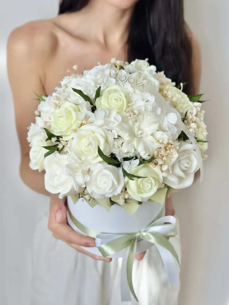 Flowerbox pistacjowy rozmiar M